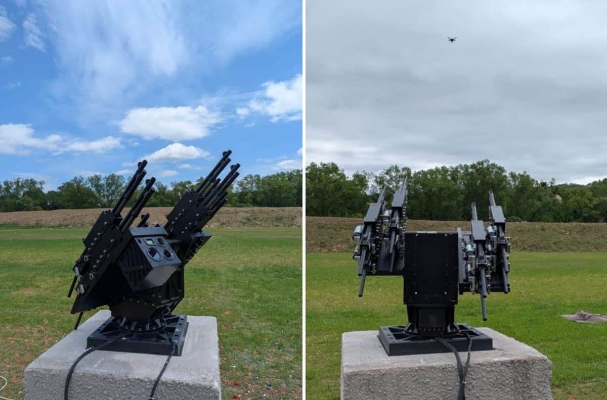 Beretta представила 8-ствольну антидронову турель проти FPV-дронів