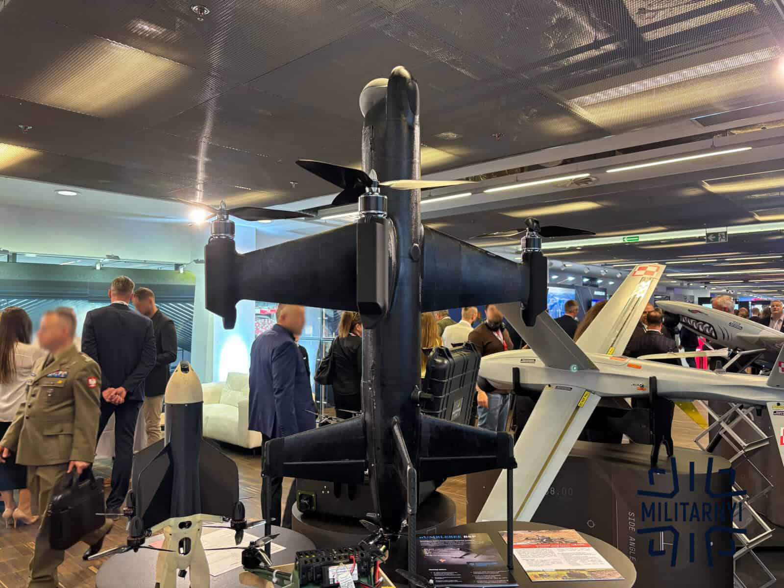 Bumblebee interceptor drone at the Defence24 Days exhibition. May 2026. Photo credits: Militarnyi