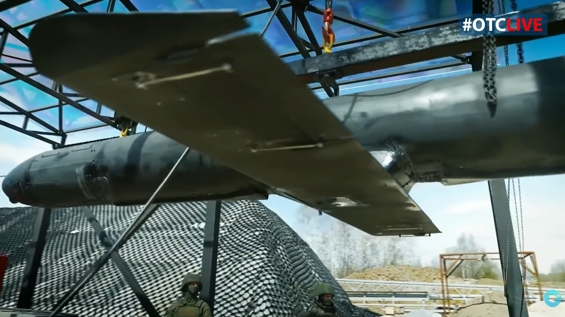 The Russian Geran-5 jet-powered attack drone. May 9, 2026. Source: OTS LIVE