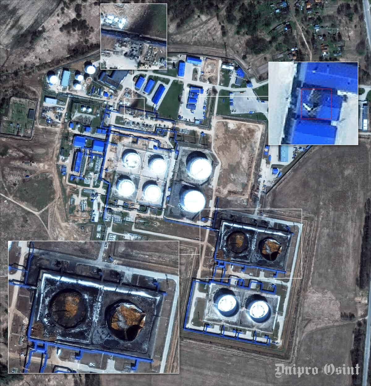 Destroyed infrastructure at the Gorky oil pumping station in the Nizhny Novgorod region. May 2026. Source: Dnipro Osint