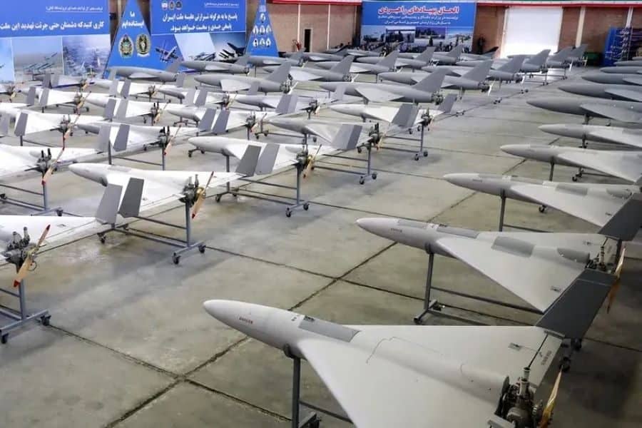 Iranian Shahed-136 kamikaze drones. Photo credits: Fars