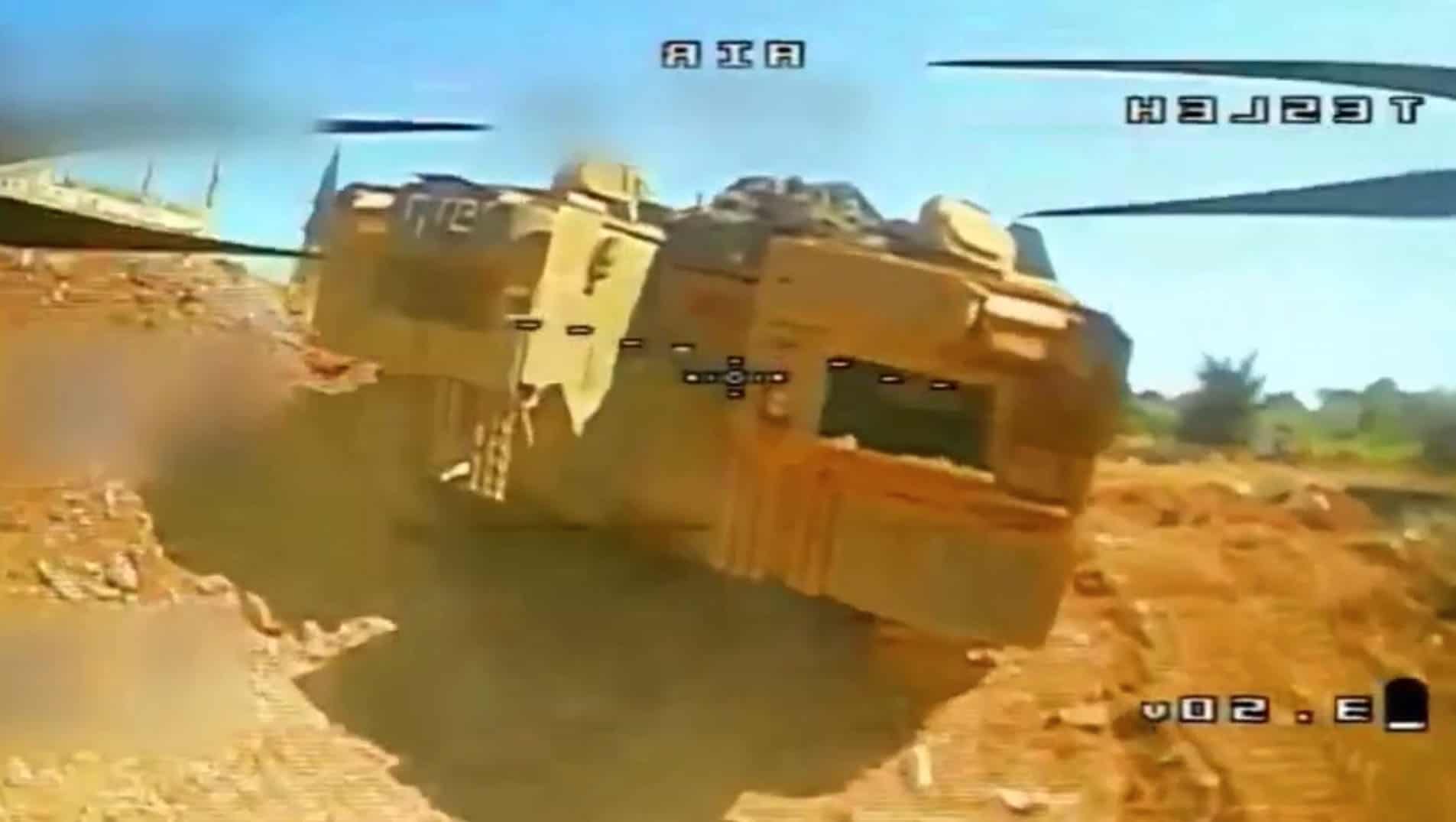 The Hezbollah FPV drone strikes the rear of the Namer armored personnel carrier. May 2026. Source: Hezbollah