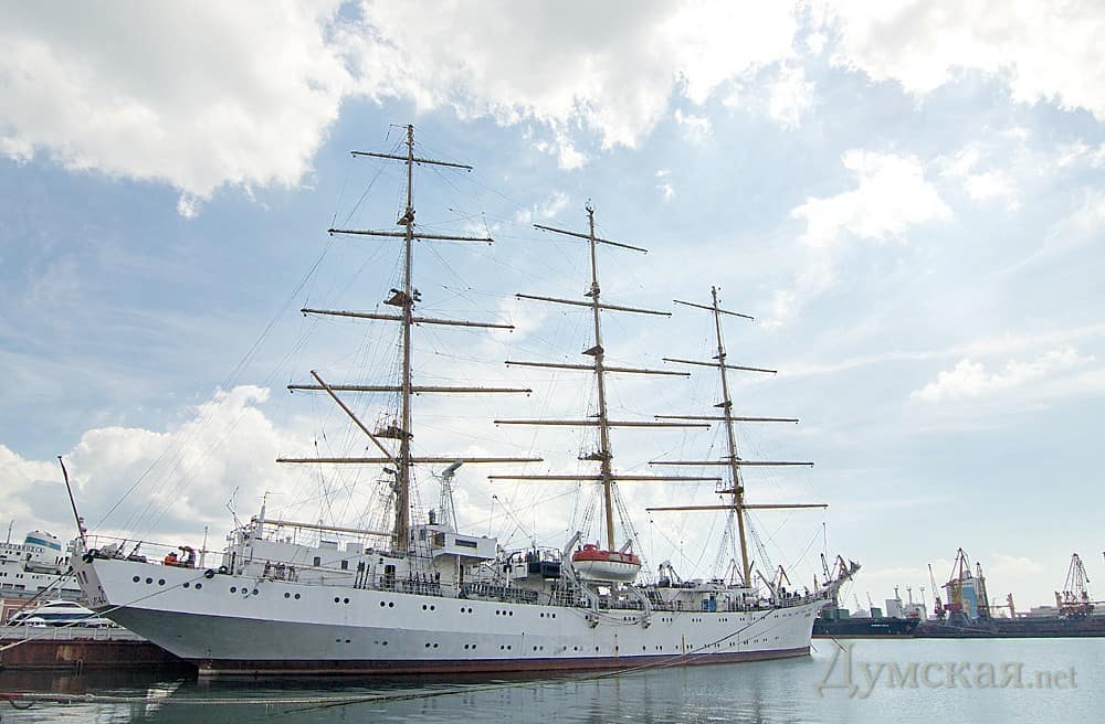 Russian Maritime Drone Attacks Ukrainian Druzhba Training Sailing Ship
