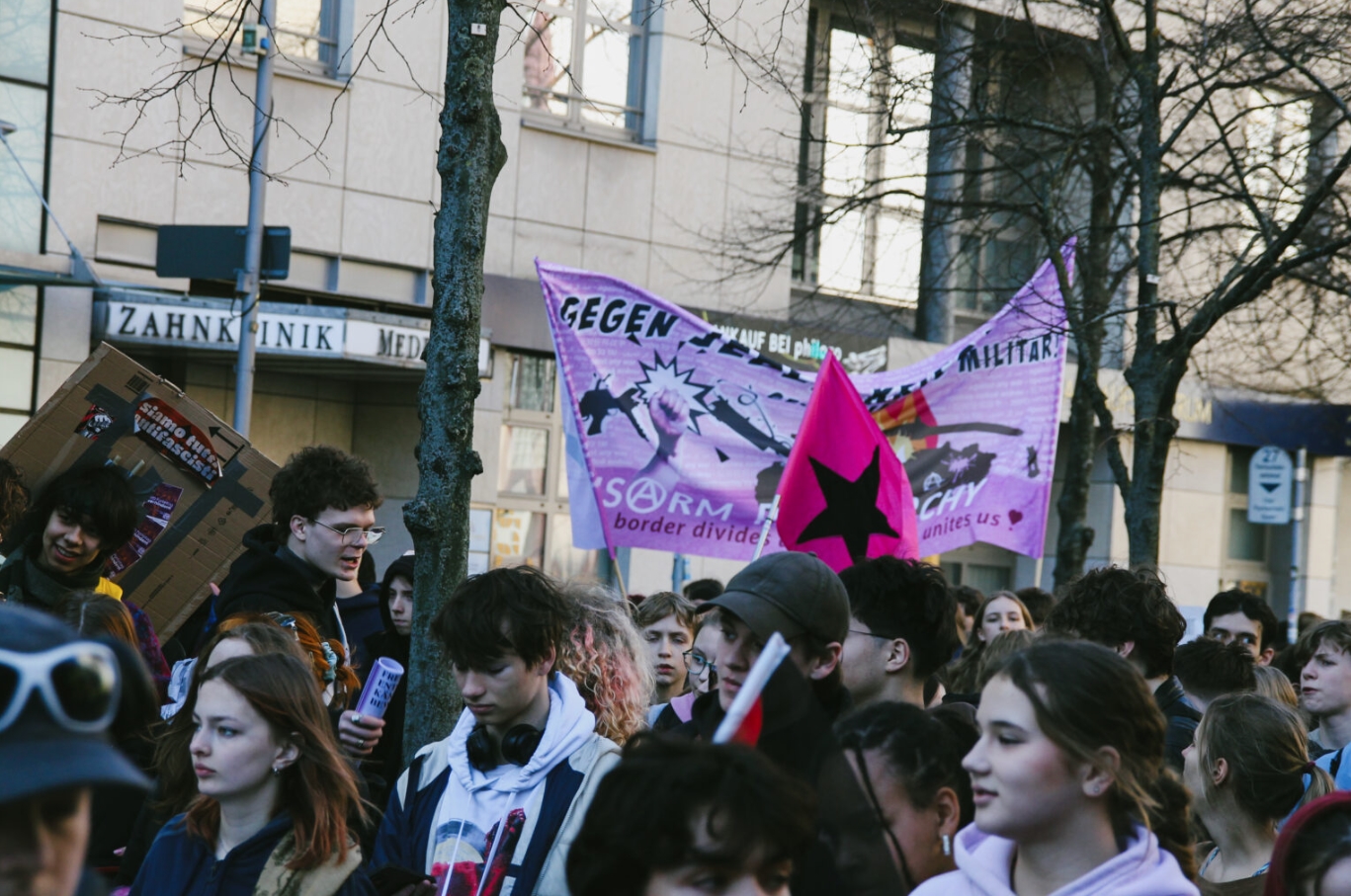 The strike action in Germany against military buildup. May 2026. Source: klassegegenklasse.org