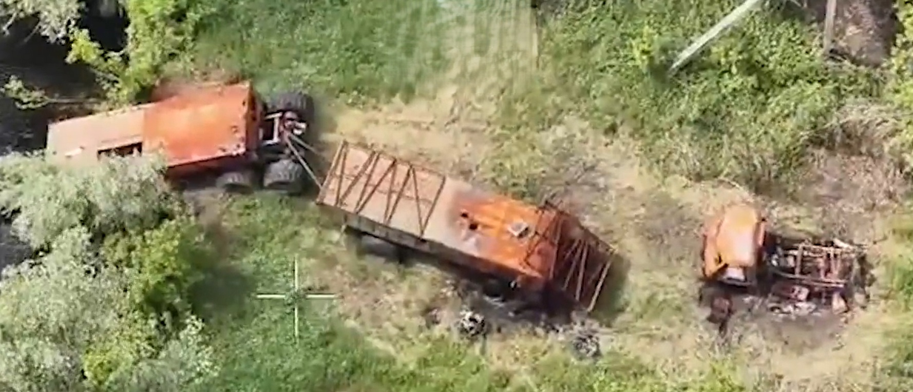 Ukrainian Drones Destroyed Russian Improvised MAD IVAN in Kharkiv Region