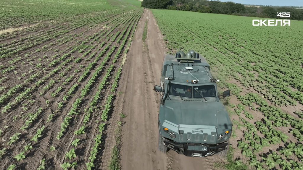 Unmanned Novator. Still frame from video of the 425th Regiment