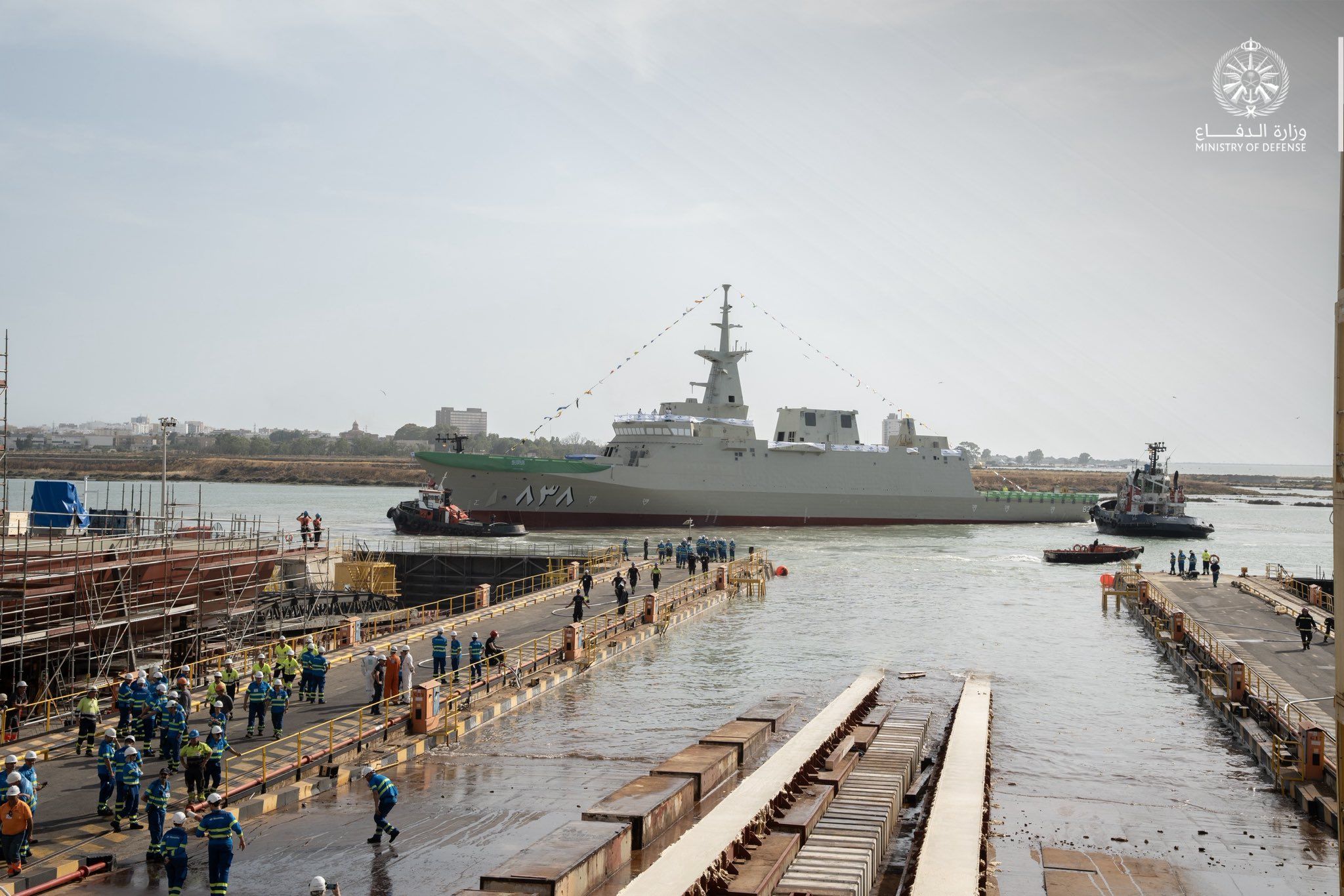 У Саудівській Аравії спустили на воду перший корвет HMS AlMadinah проєкту Avante 2200