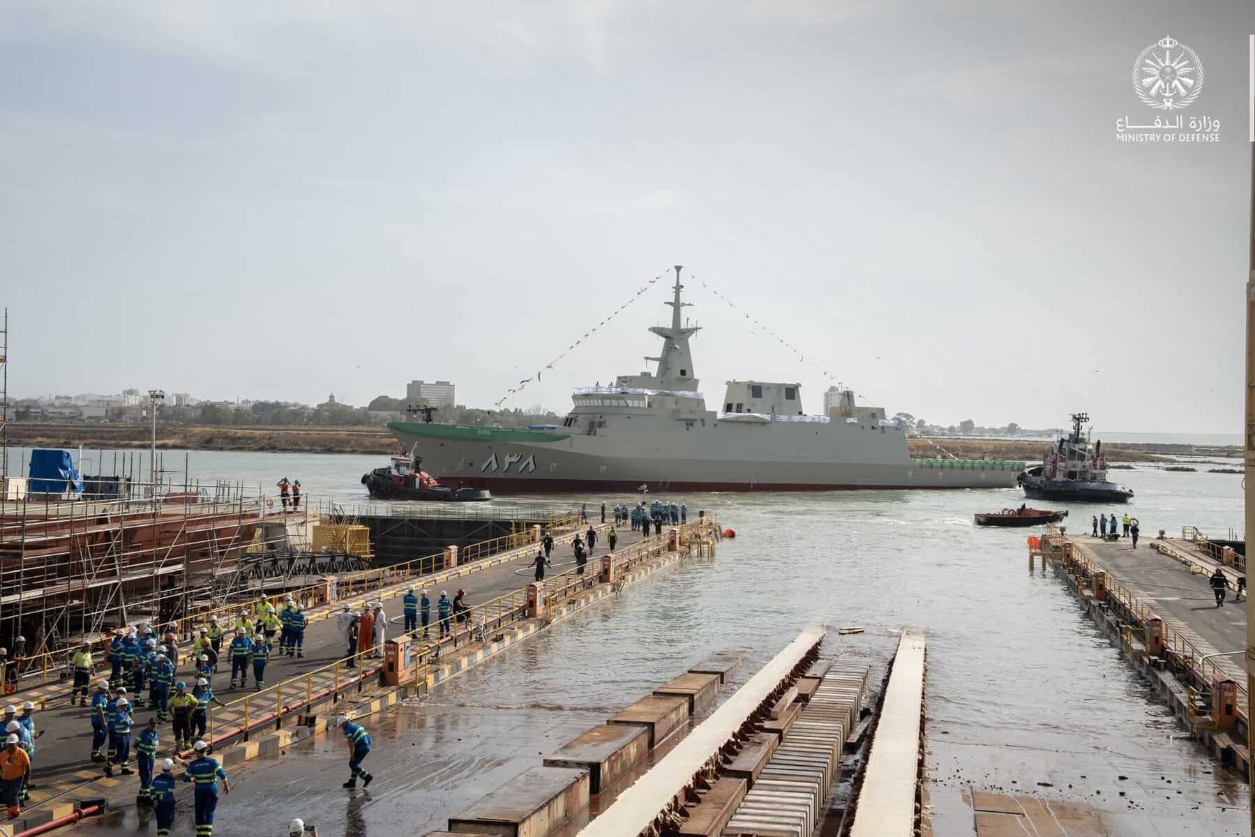 Saudi Arabia Launches First Avante 2200-Class Corvette HMS AlMadinah