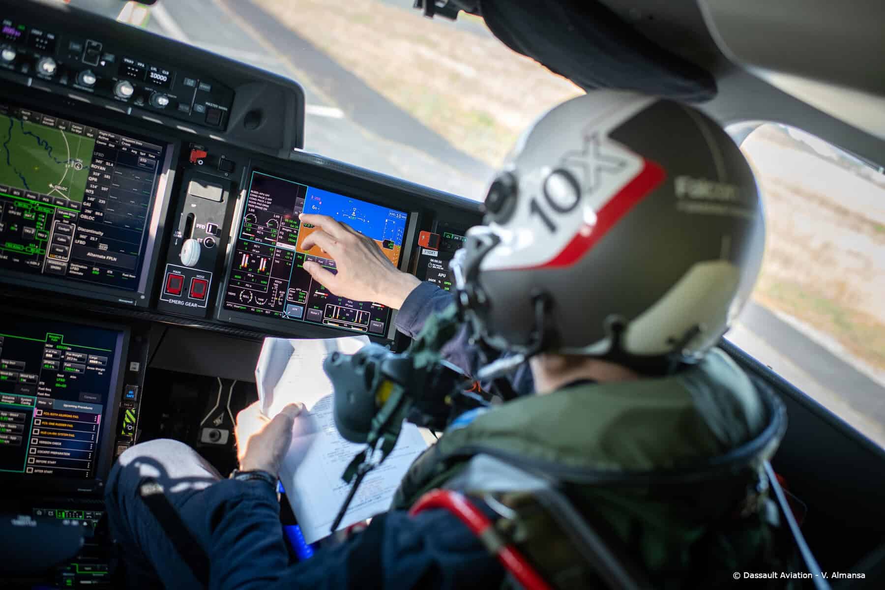 The Falcon 10X cabin. June 19, 2026. Photo credits: Dassault Aviation