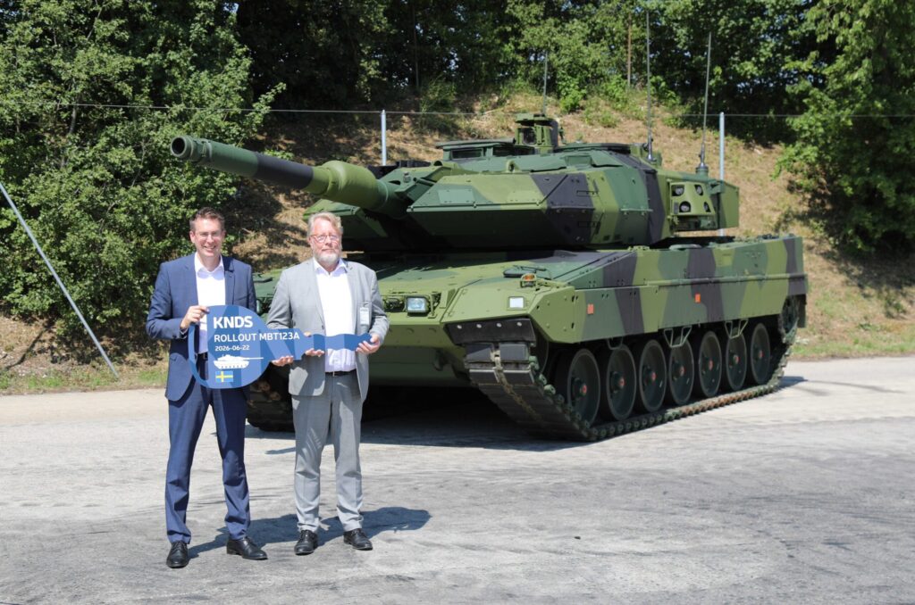 Sweden Receives First Upgraded Stridsvagn 123 Tank