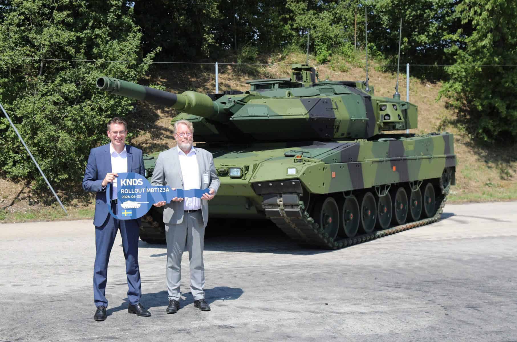 Sweden Receives First Upgraded Stridsvagn 123 Tank