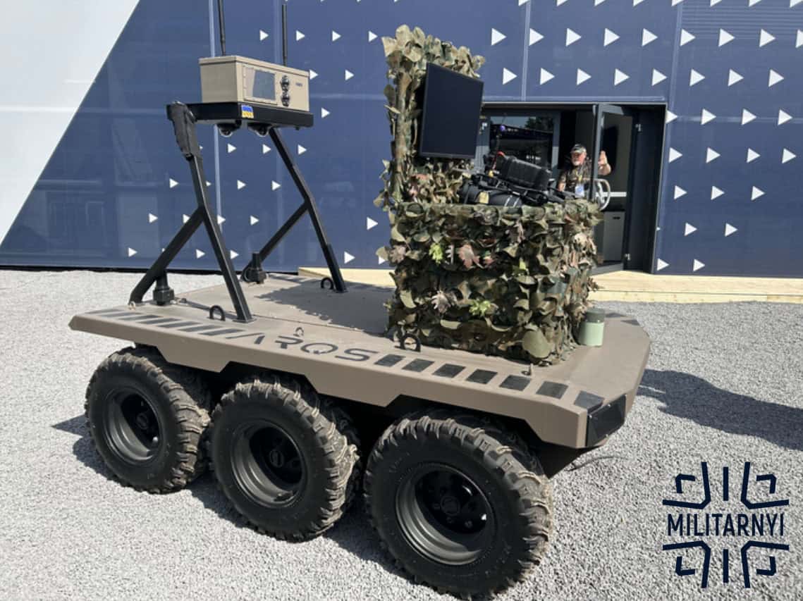 Український наземний дрон RAVLYK на презентації компанії KNDS. Червень 2026. Фото: Мілітарний
