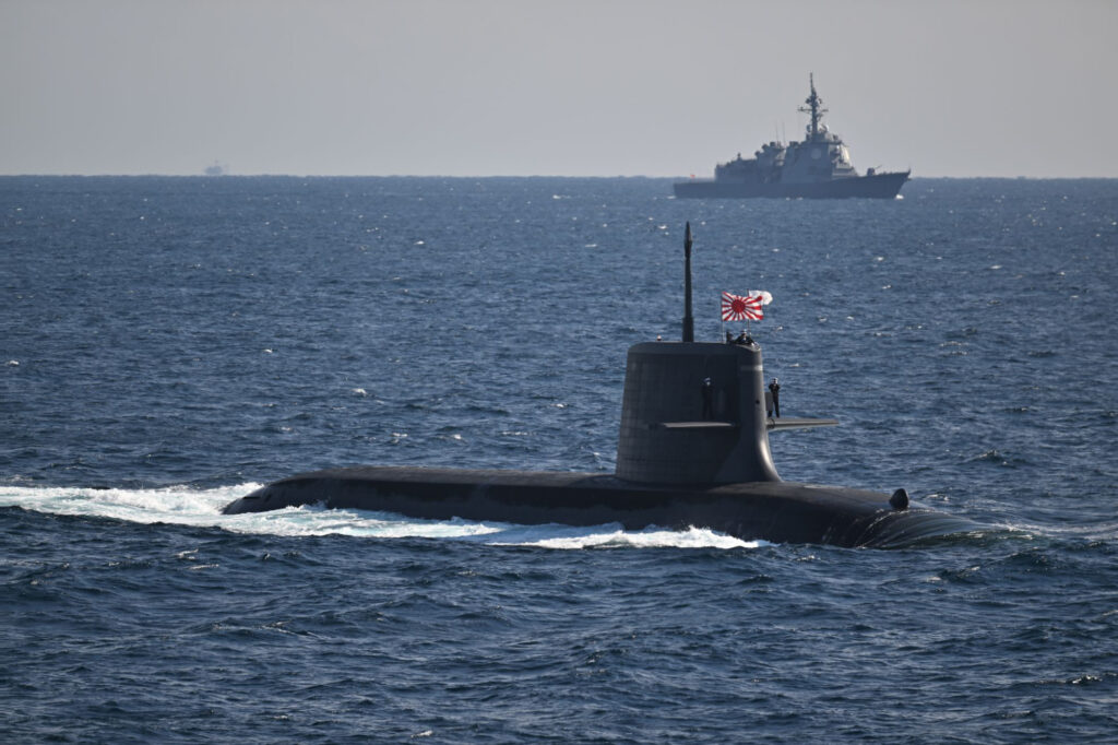 Підводний човен JS Taigei у морі. Фото: JMSDF.