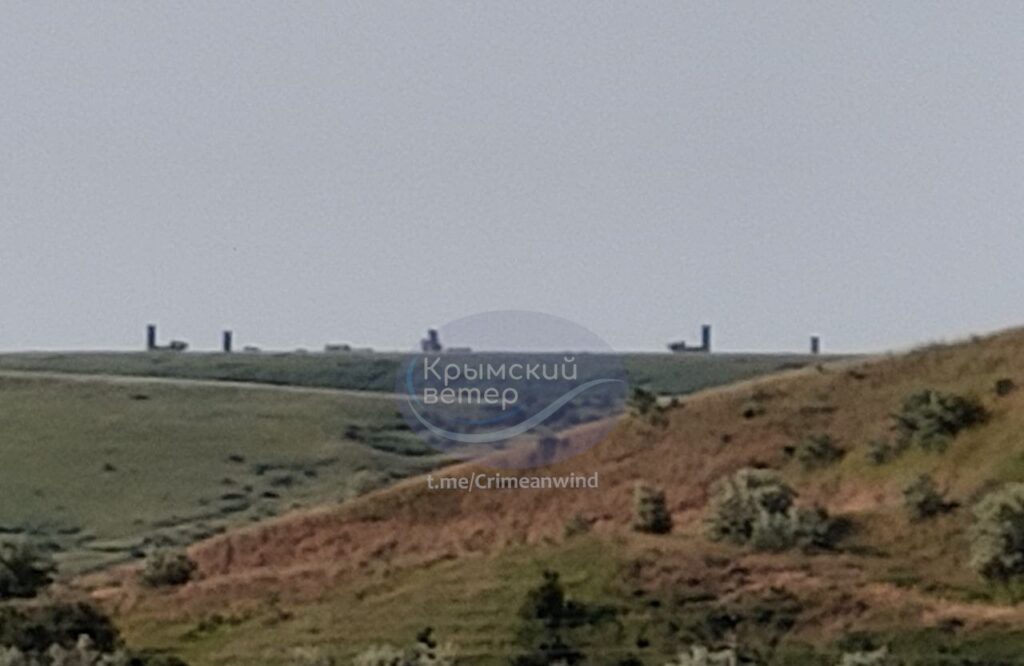 Позиція ЗРК С-300/С-400 на мисі Зюк, де зафіксували пожежу. Фото опублікував Telegram-канал «Крымский ветер».