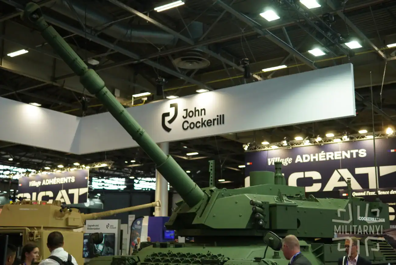 Танк Leopard 1 зі встановленою баштою Cockerill 3105 на Eurosatory 2026. Фото Мілітарний