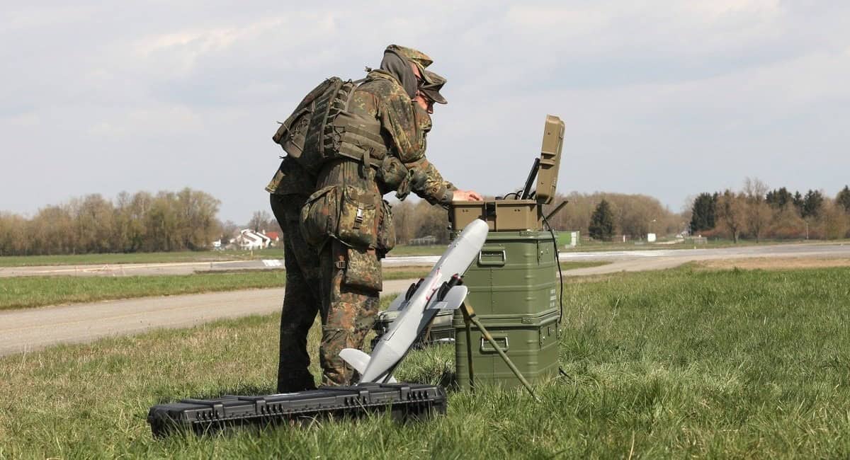 Testing of the METIS anti-aircraft drone from TYTAN in Germany. Photo credits: Bloomberg