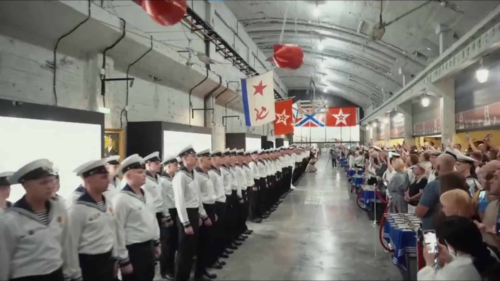 Russian Forces Hold Cadet Graduation in Underground Balaklava Museum Amid Drone and Missile Fears