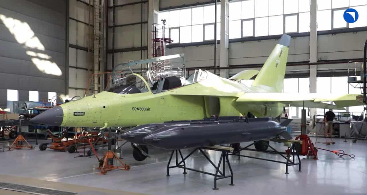 The first prototype of the Yak-130M combat training jet. October 10, 2025. Photo credits: PJSC UAC