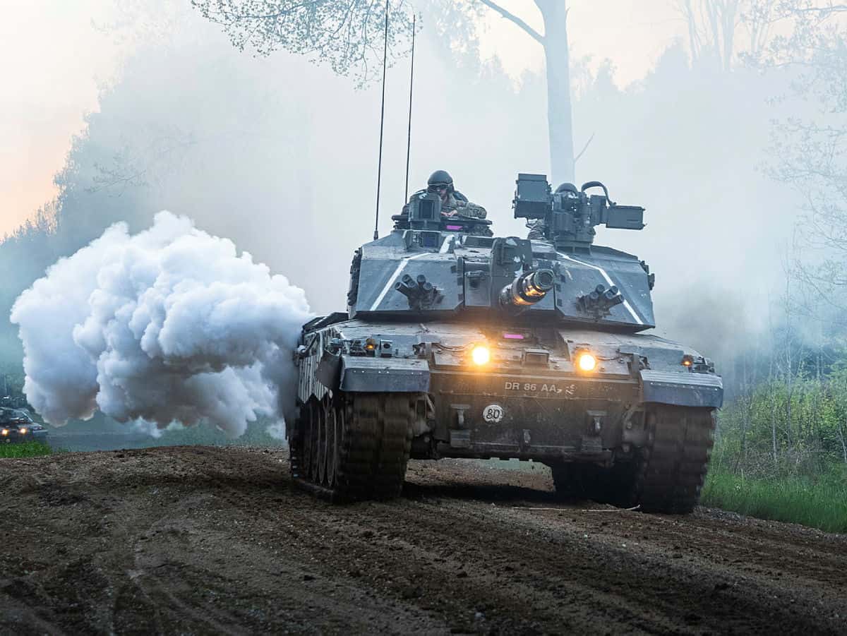 UK Deployed Challenger 2 Tanks to Repel a Simulated Russian Invasion of Estonia