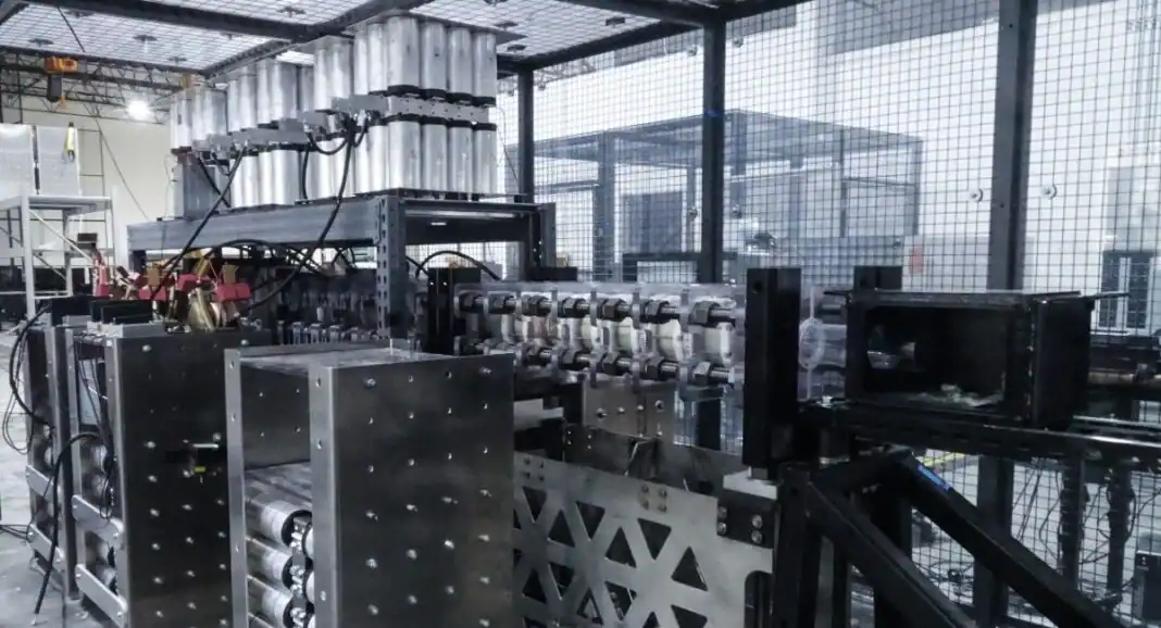 Electromagnetic accelerator. Photo credits: Auriga Space