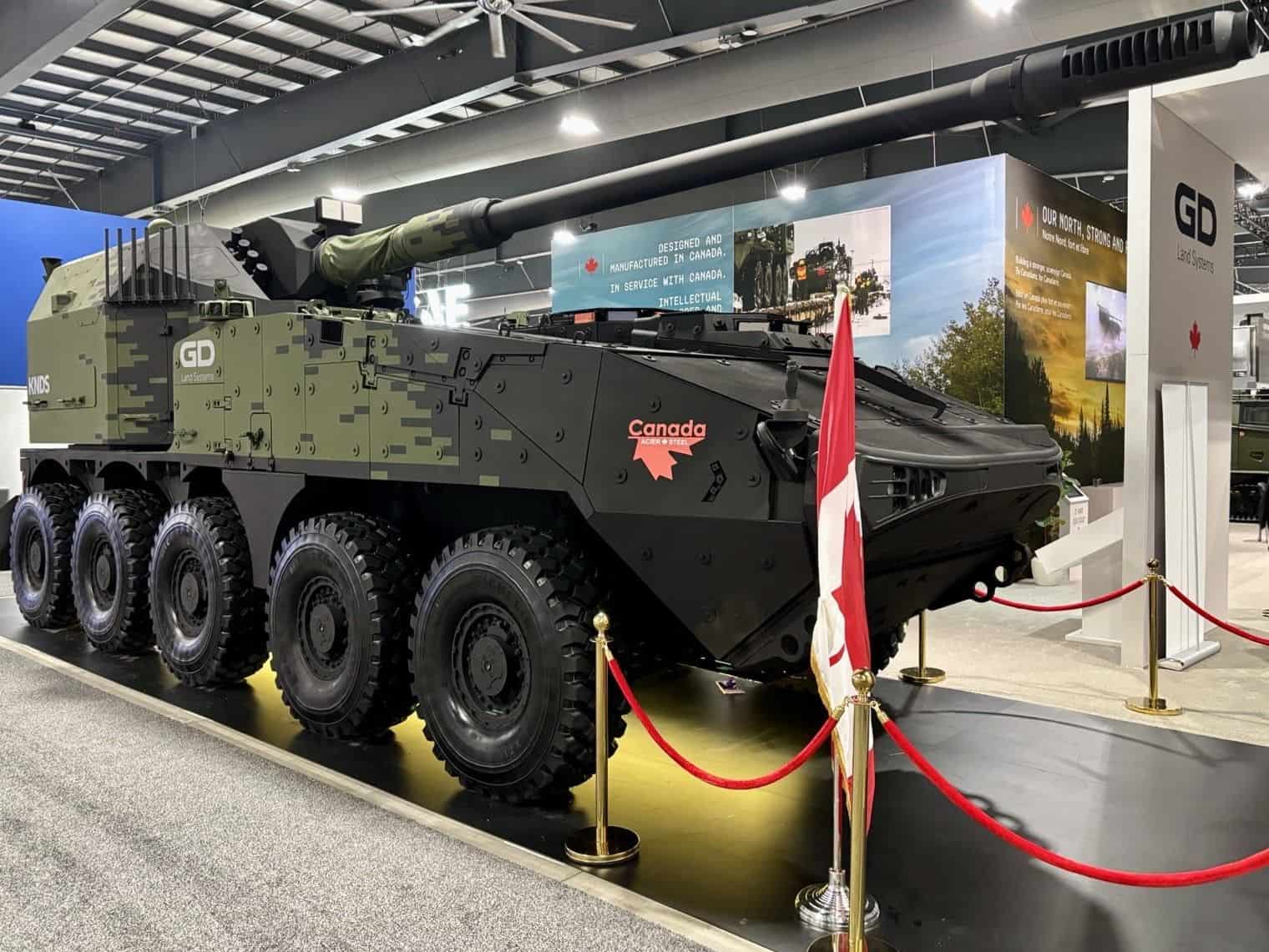 Canada Unveils New Grizzly Wheeled Self-Propelled Artillery System Based on LAV Armored Vehicle