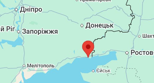 Novoazovsk in the Donetsk region. Google Maps
