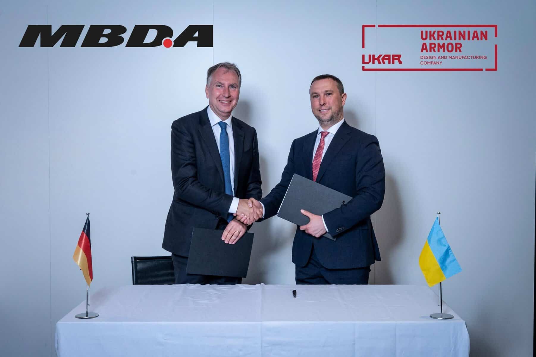 Signing of the agreement between MBDA and Ukrainian Armor LLC. Source: Ukrainian Armor