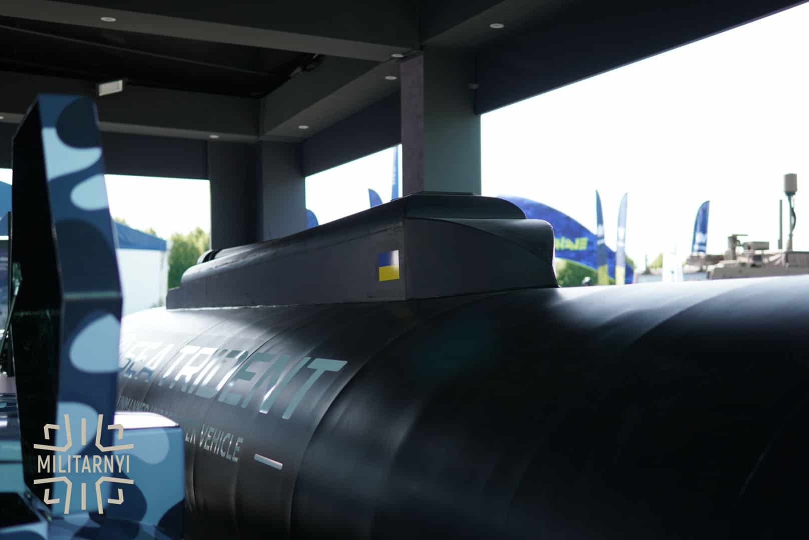 Український підводний дрон SEA TRIDENT на виставці Eurosatory у Парижі. Червень 2026. Фото: Мілітарний