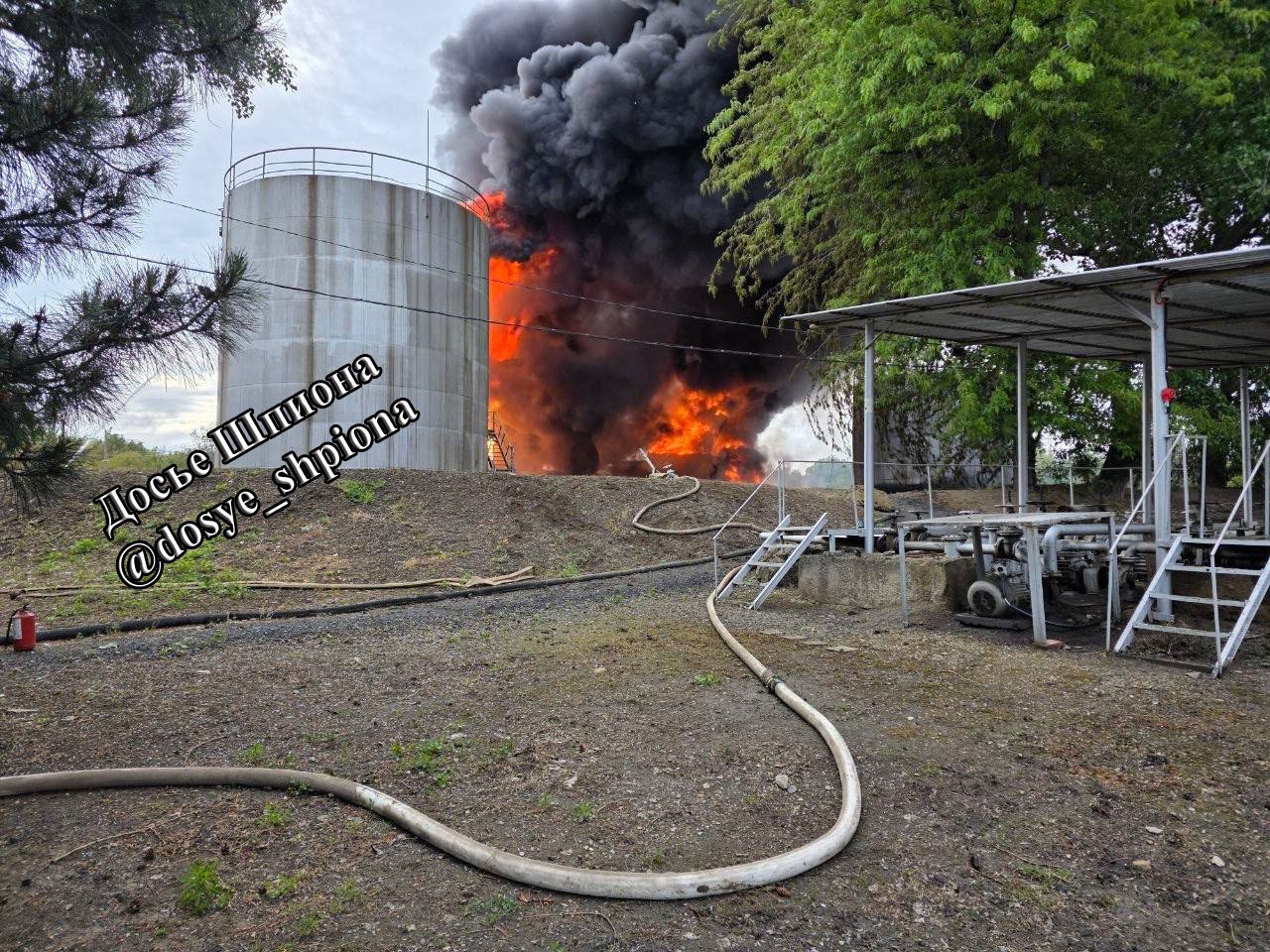 Drones Strike Fuel Depot in Rostov Region Used by Russian 104th Logistics Support Brigade