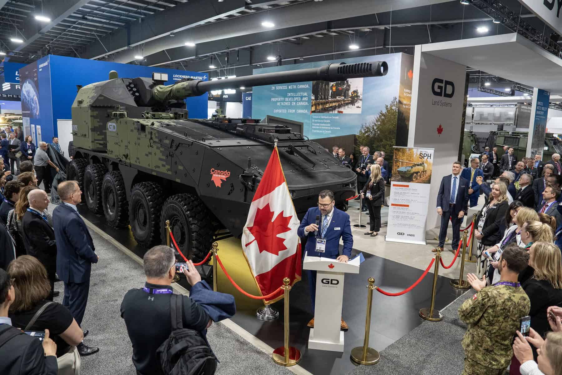 Grizzly LAV self-propelled artillery system. May 2026. Photo credits: General Dynamics Land Systems Canada