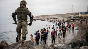 Spanish troops deployed to the exclave of Ceuta. 2021. Photo credits: Associated Press