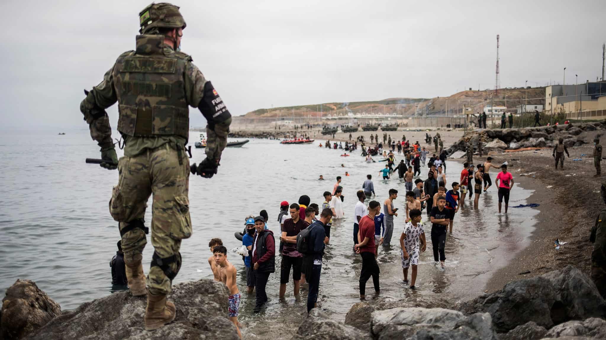 Spain Deploys Military Against Migrants in Ceuta