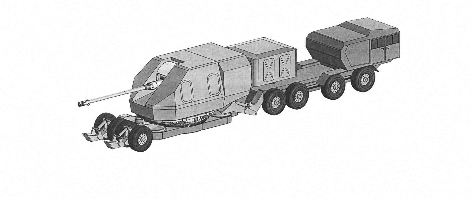 Russia Patented Towed Howitzer Based on A-192M Naval Gun