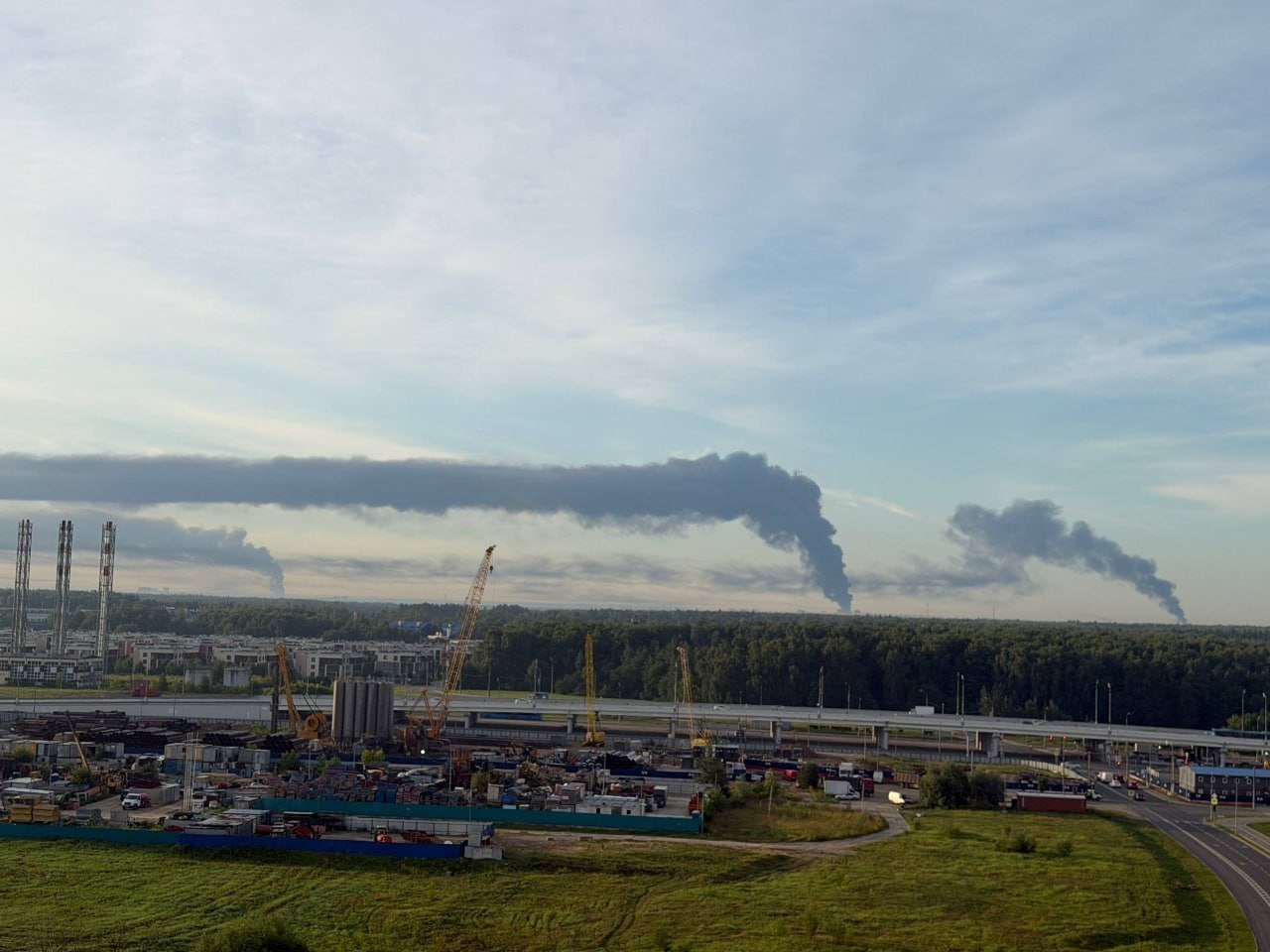 Drones Strike Oil Depot and Four Logistics Warehouses 50 km From Moscow
