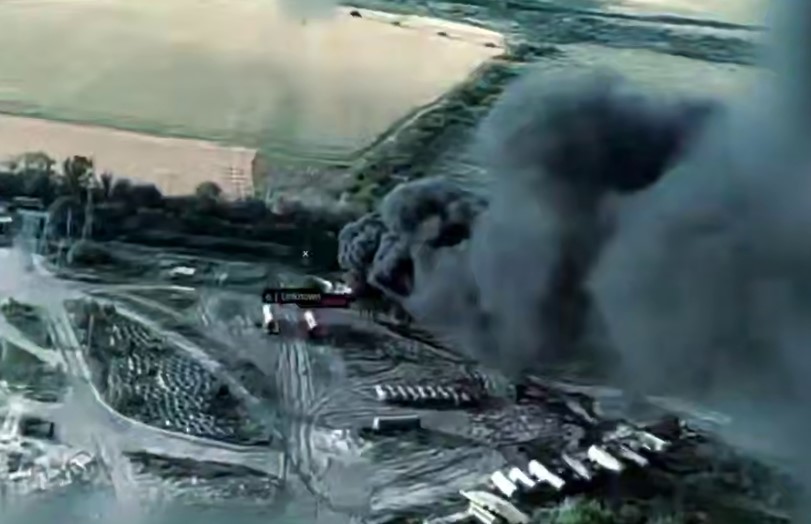 Azov Struck a Hidden Russian Fuel Depot in Occupied Donetsk Region