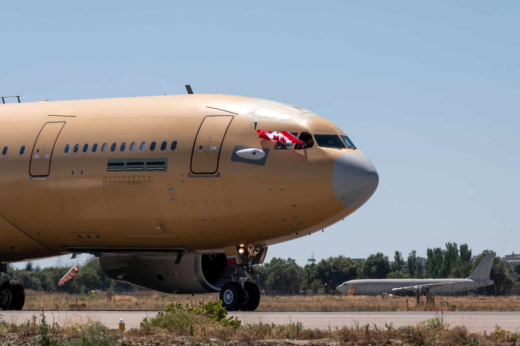The first Canadian CC-330 Husky aircraft. July 2, 2026. Photo credits: Airbus Defence