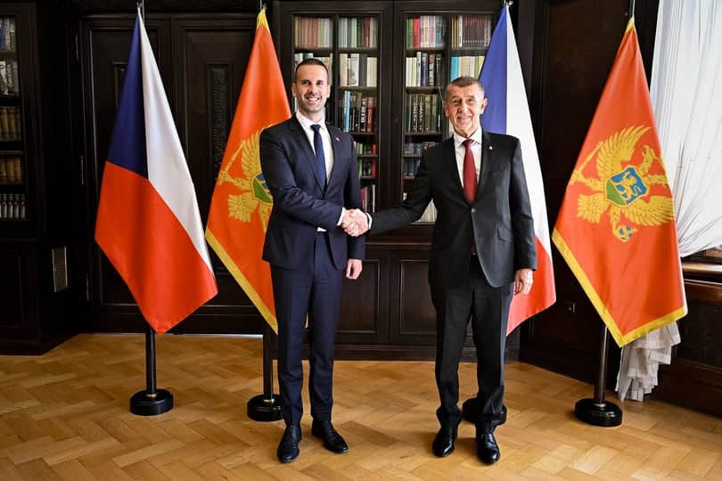 Representatives of the Czech and Montenegrin governments. July 24, 2026. Photo credits: Czech Government