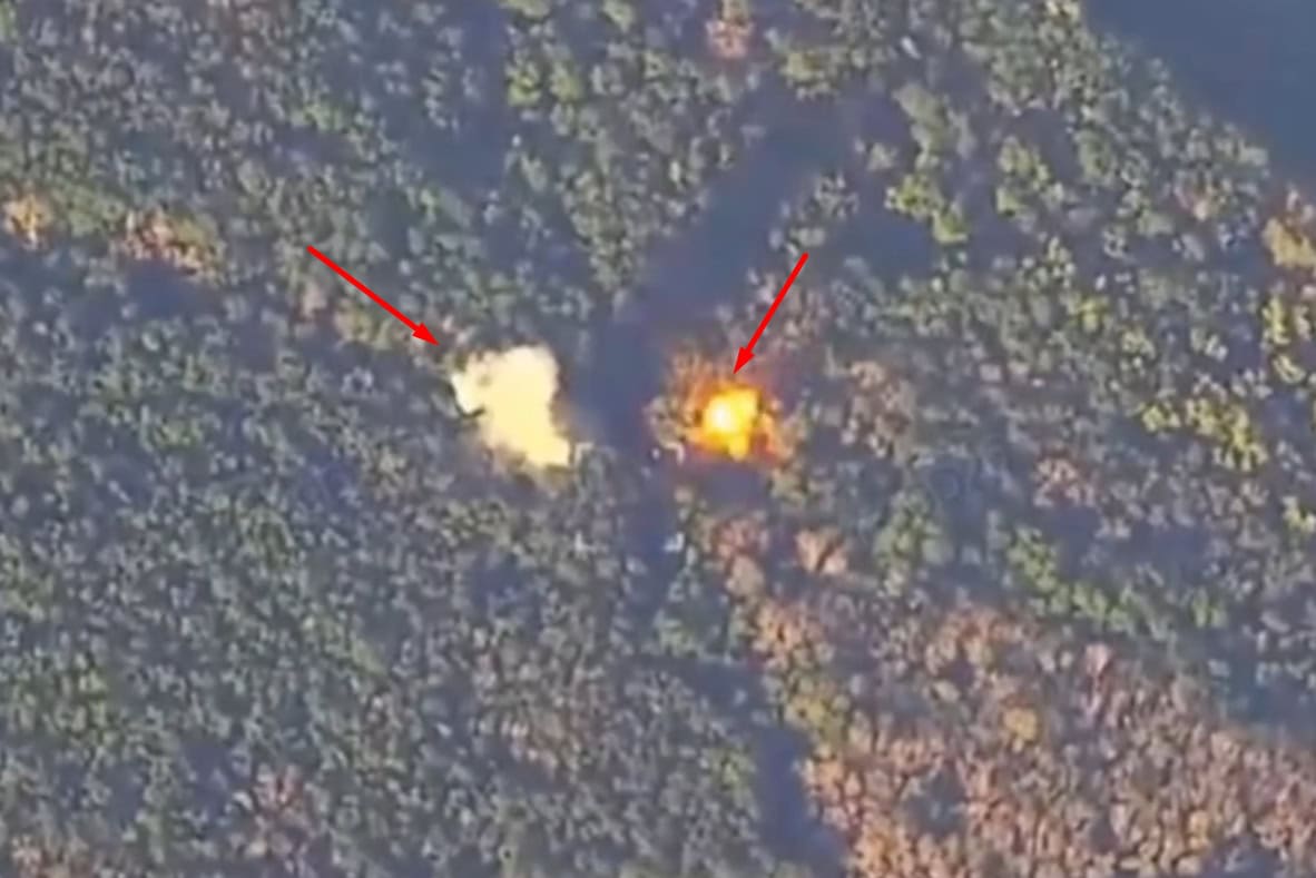 Удари HIMARS по САУ "Пион" у Курській області. Липень 2026. Кадр з відео угрупованні військ «Курськ»