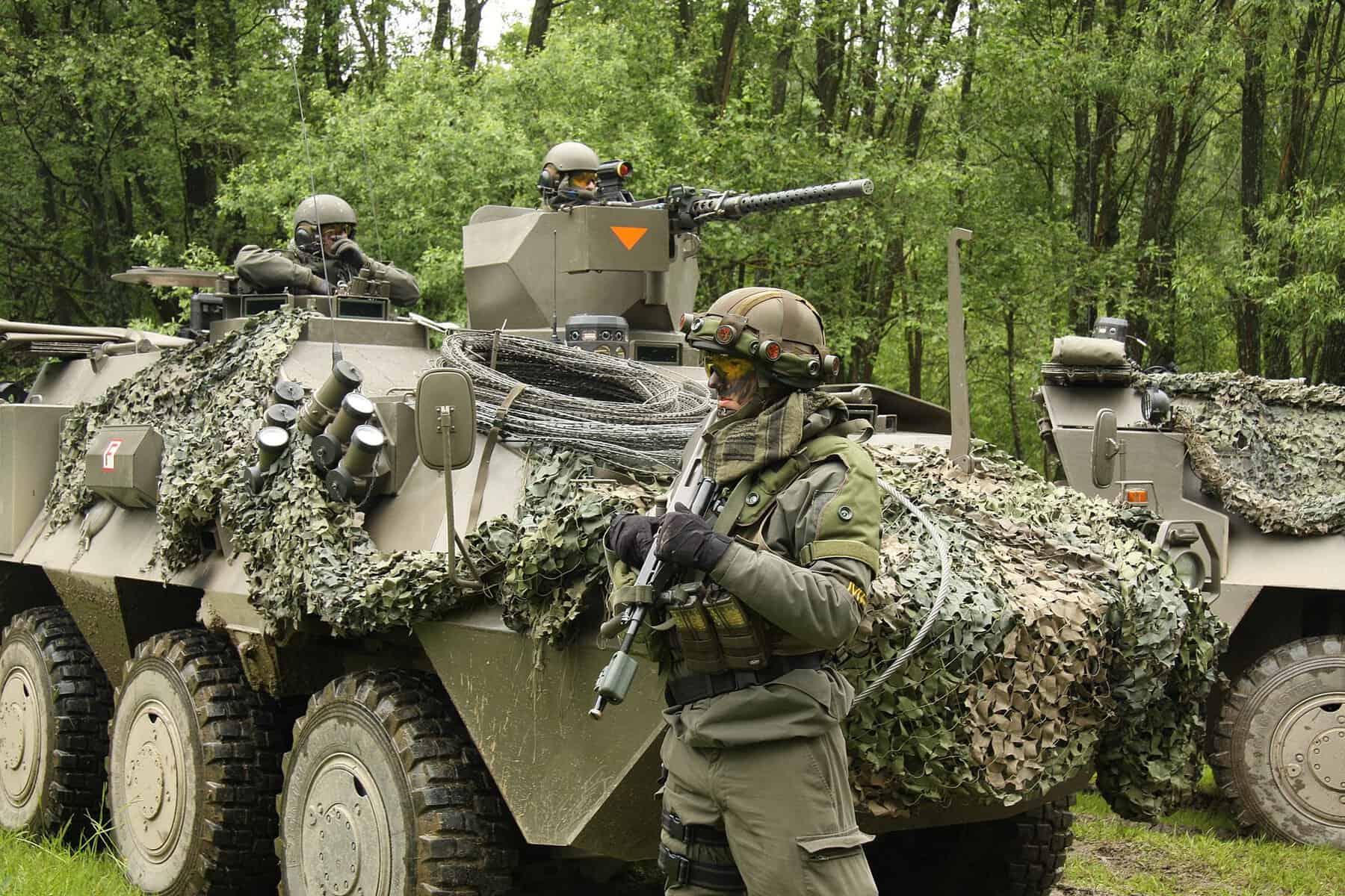 17-й піхотний батальйон збройних сил Австрії під час навчань European Advance 2013. Фото: Doppeladler