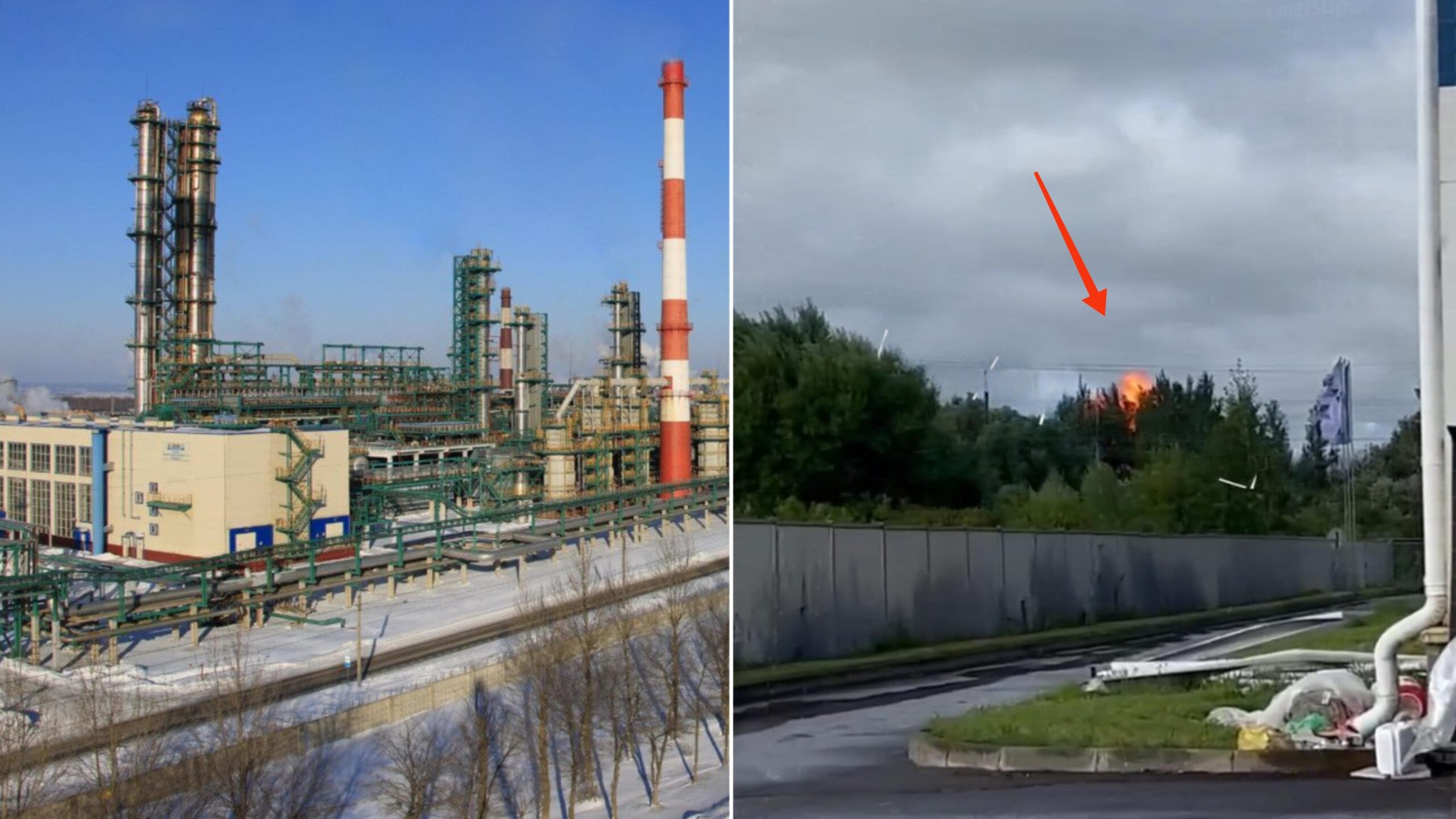 FP-1 вдарив по резервуарному парку російського НПЗ у Ярославлі