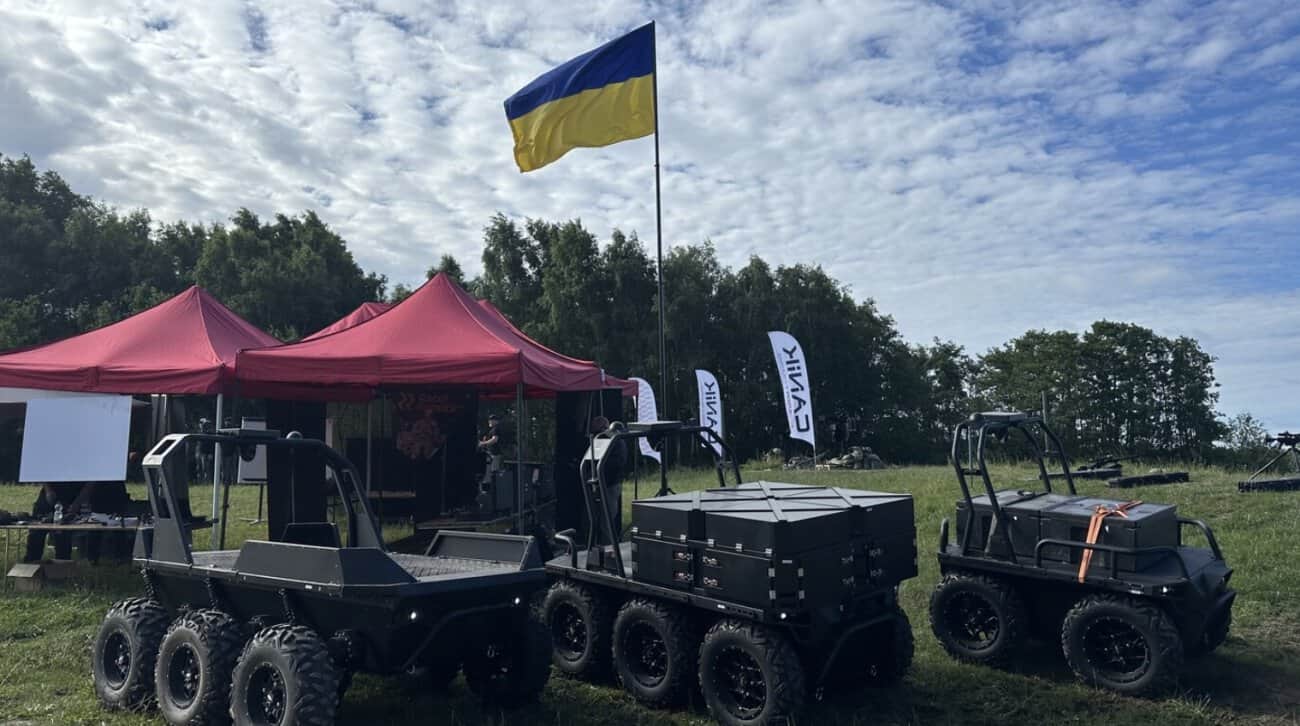Ratel Robotics’ ground drones (UGVs) in Denmark. July 2026. Photo credits: Ratel Robotics