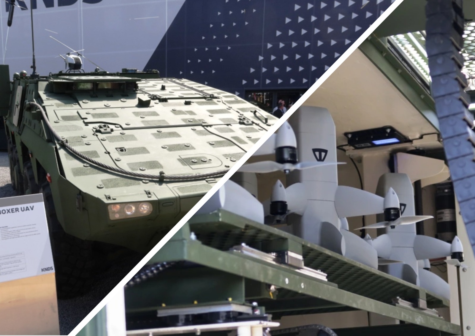 Interceptor Drones Integrated Into Boxer Armored Vehicle