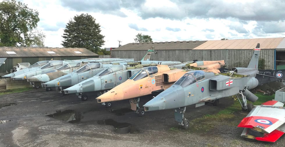 Gliders of former British Jaguar aircraft for sale. Photo credits: Jet Art Aviation Ltd