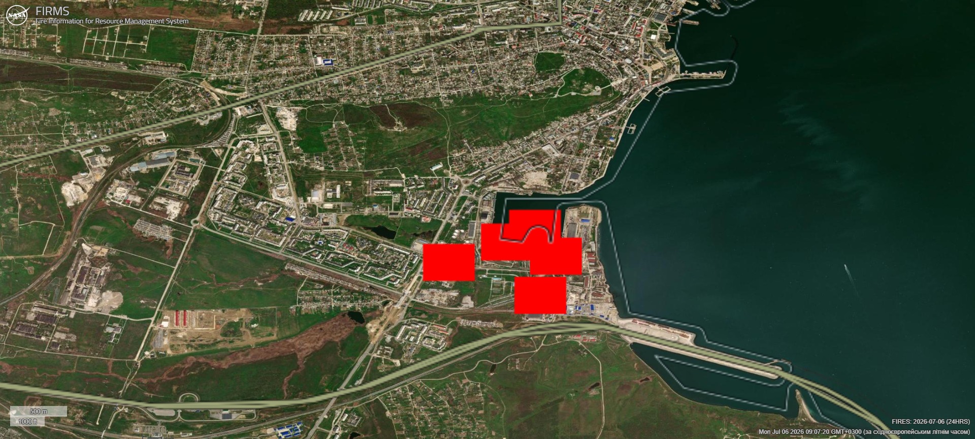 Drones Hit Oil and Gas Terminal in Kerch and Simferopol Power Substation in Crimea