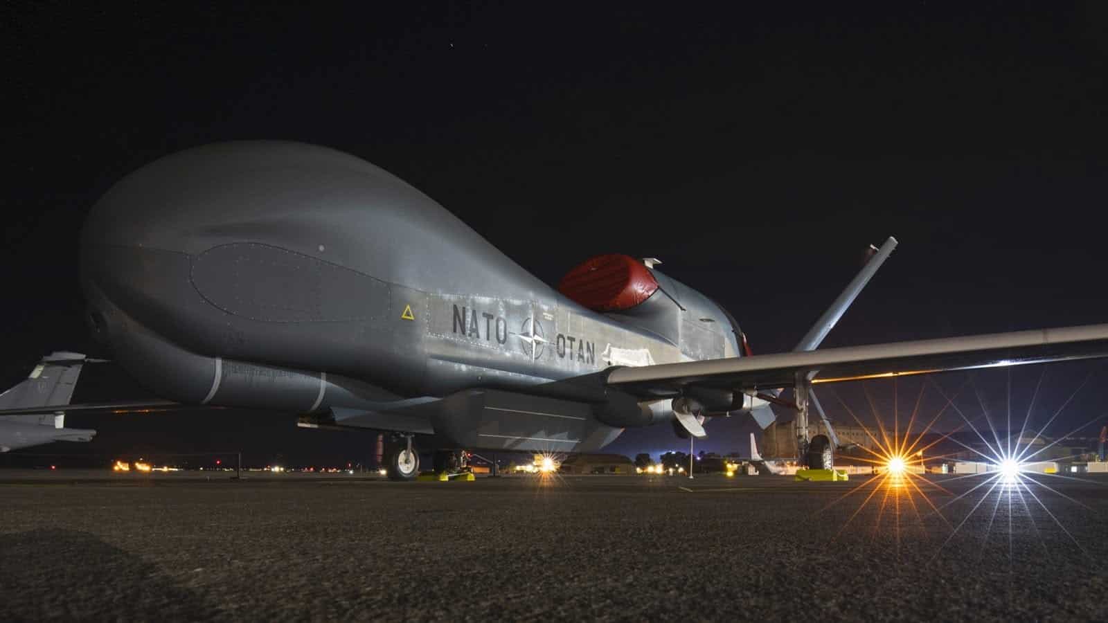 NATO RQ-4D Phoenix Drone Conducts Reconnaissance Flight Over the Black Sea