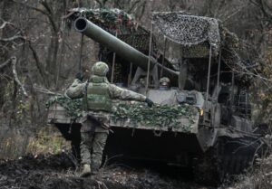 Russian military’s Pion self-propelled artillery piece in Ukraine. 2025. Photo credits: RIA NOVOSTI