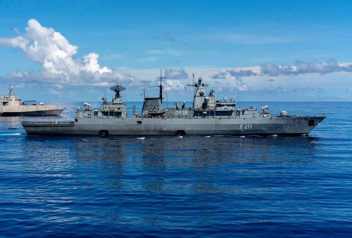 The German Navy’s F123-class frigate Bayern. Photo credits: U.S. Navy/Andrew Langholf