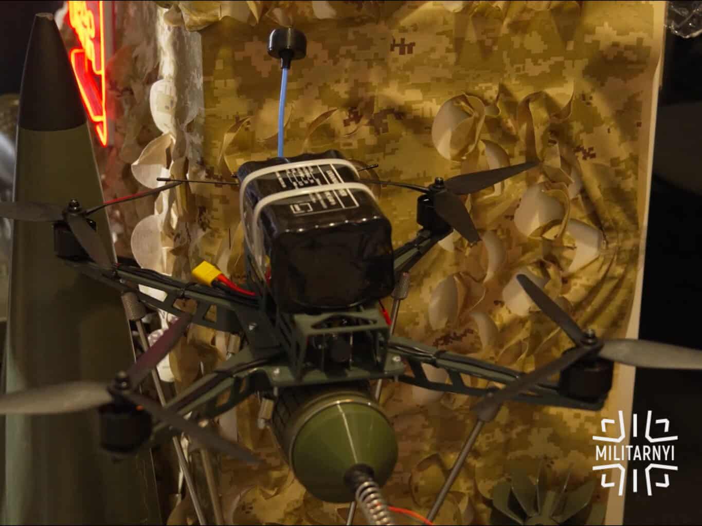 A UB80D10-EFP FPV drone of Ukrainian Armor. July 2026. Photo credits: Militarnyi