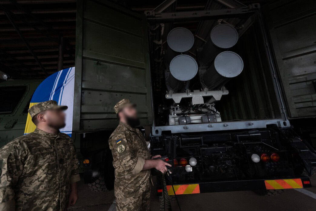 Harpoon coastal launcher in service with the Ukrainian Navy. July 4, 2026. Photo credits: Official website of the President of Ukraine