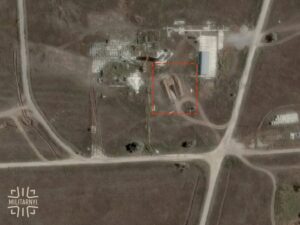Underground entrance on the territory of the Russian logistics hub in Stavky, Kherson region. June 20, 2026. MAXAR satellite image